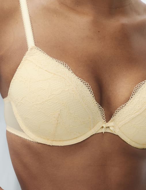 Jasmine Lace Wired Plunge Bra A-E