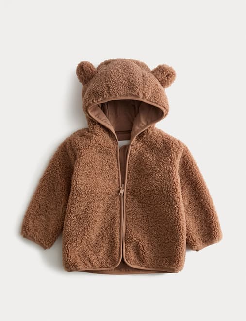 Borg Pocket Hooded Jacket (0-3 Yrs)