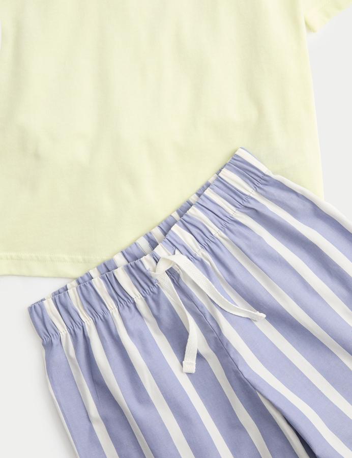 Pure Cotton Striped Pyjamas (1-8 Yrs)