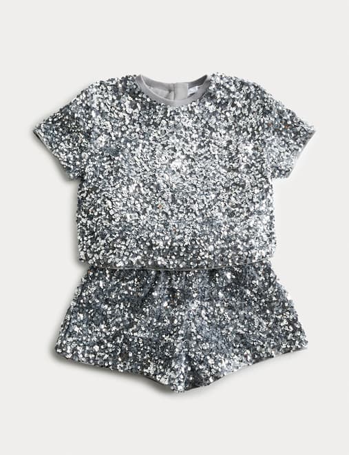 Sequin Top & Bottoms Outfit (2-10 Yrs)