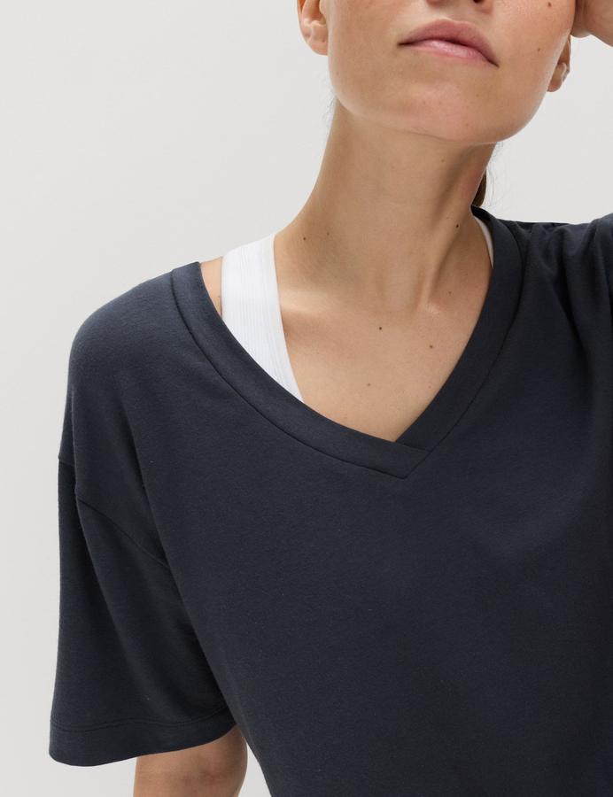 Modal Blend V-Neck Lightweight T-Shirt