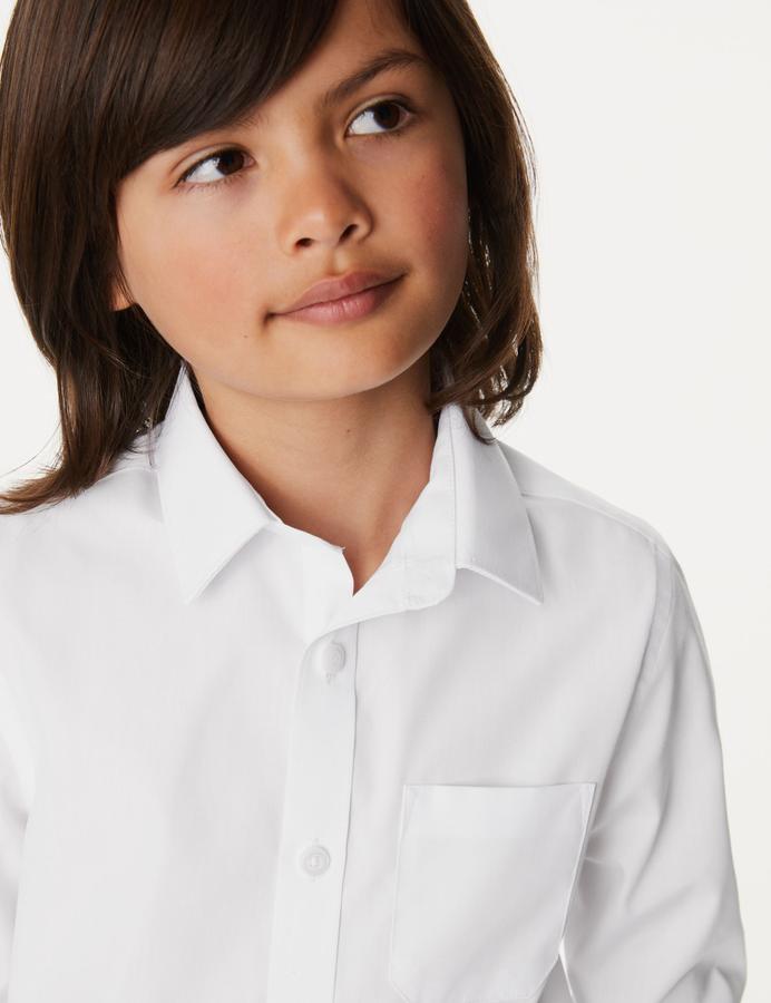 2 Pack Boys' Non-Iron School Shirts (2-18 Yrs)