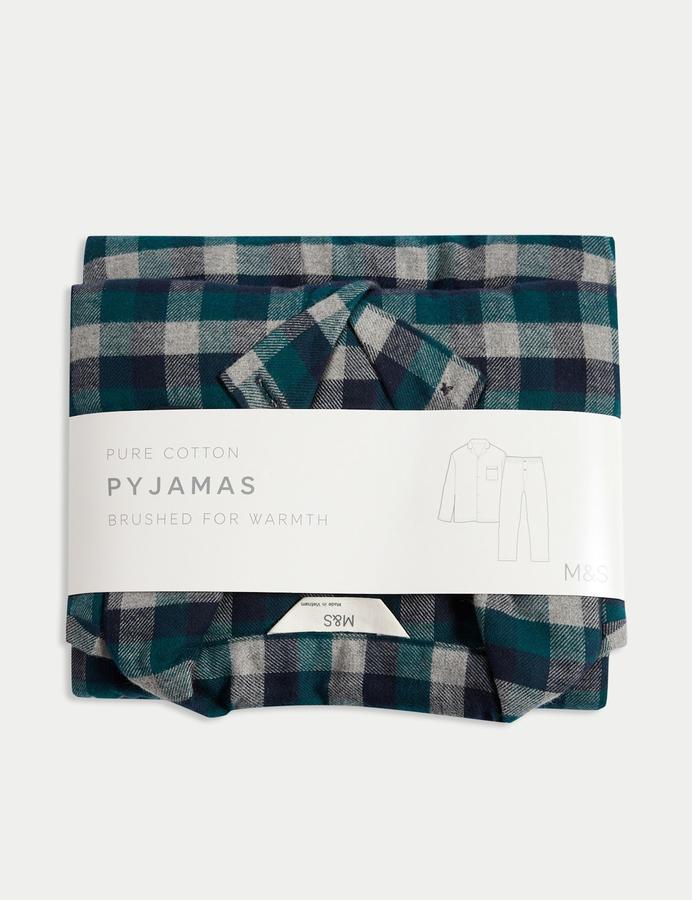 Brushed Cotton Checked Pyjama Set