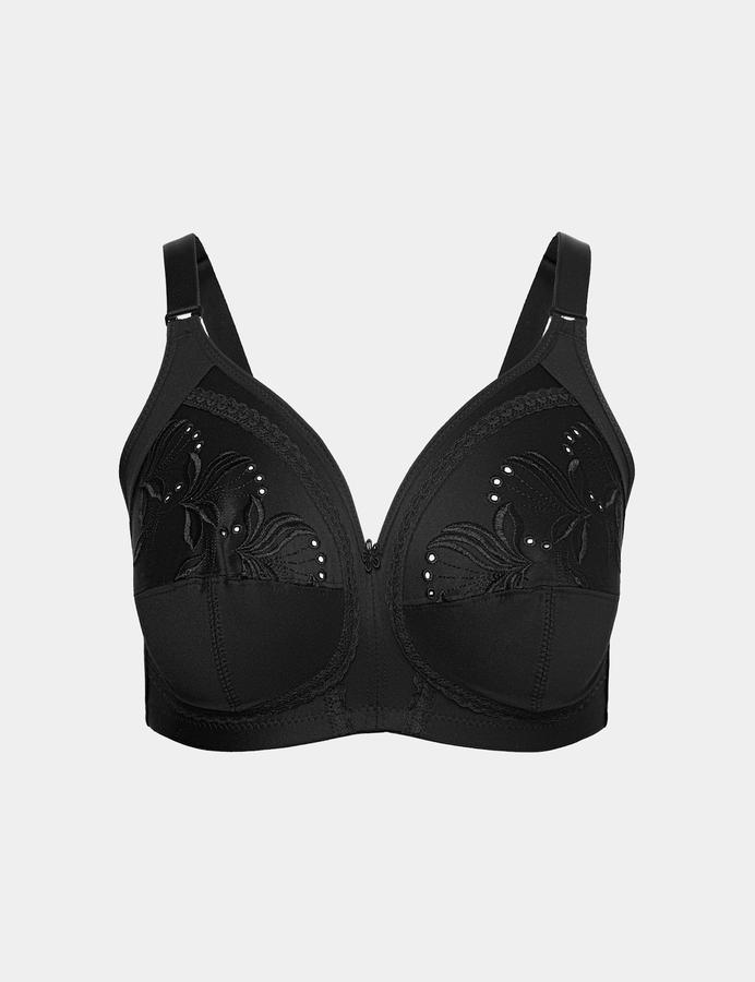 Embroidered Total Support Full Cup Bra A-K