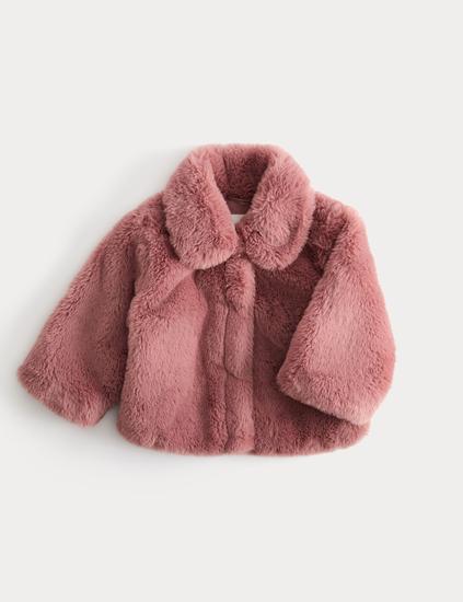 Faux Fur Collared Jacket (0-5 Yrs)