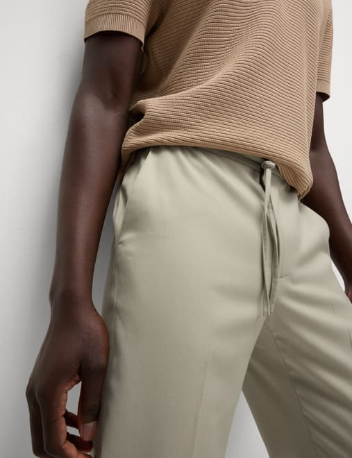 Tapered Fit Elasticated Trousers