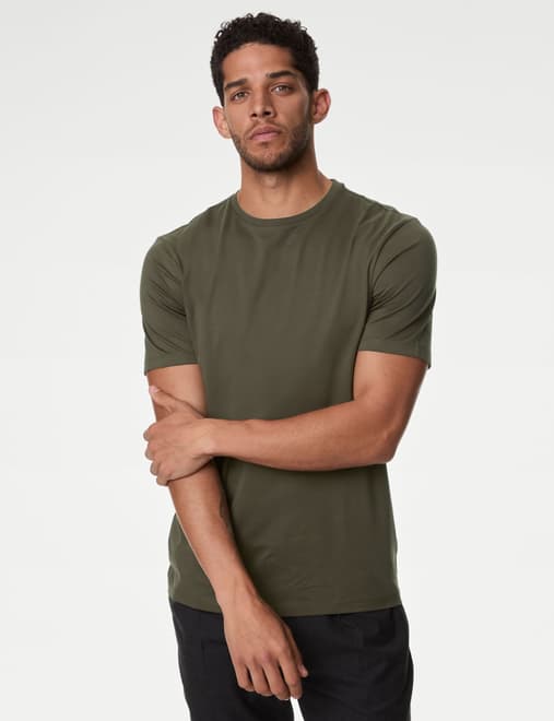 Pure Supima® Cotton Performance Crew Neck T-shirt