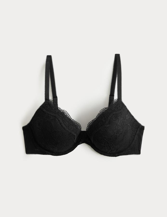 Jasmine Lace Wired Plunge Bra A-E