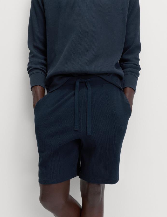Pure Cotton Waffle Loungewear Shorts