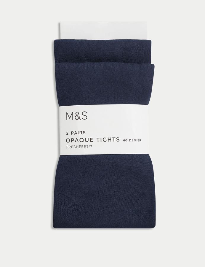 2 Pack 60 Denier School Tights (3-16 Yrs)