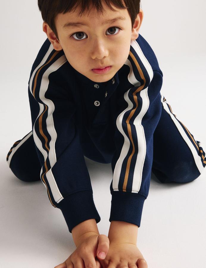 2pc Cotton Blend Striped Outfit (2-8 Yrs)