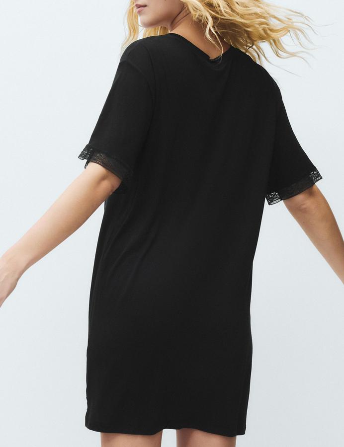 Lace Detail Mini Nightdress