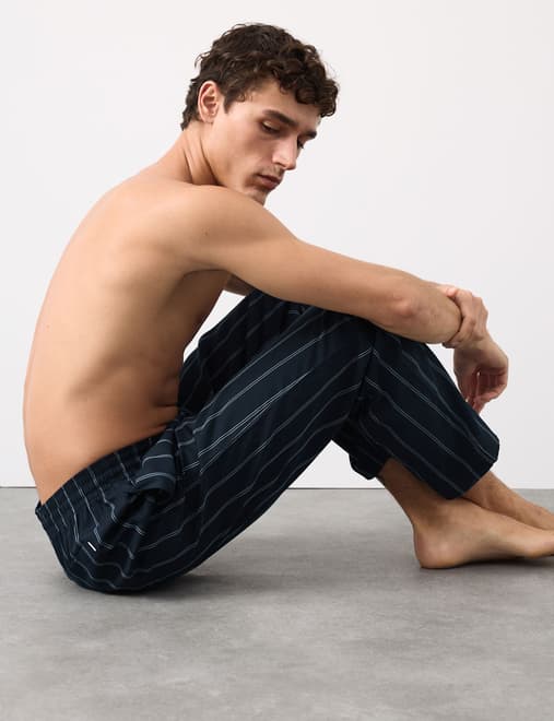 Pure Lyocell Striped Pyjama Bottom