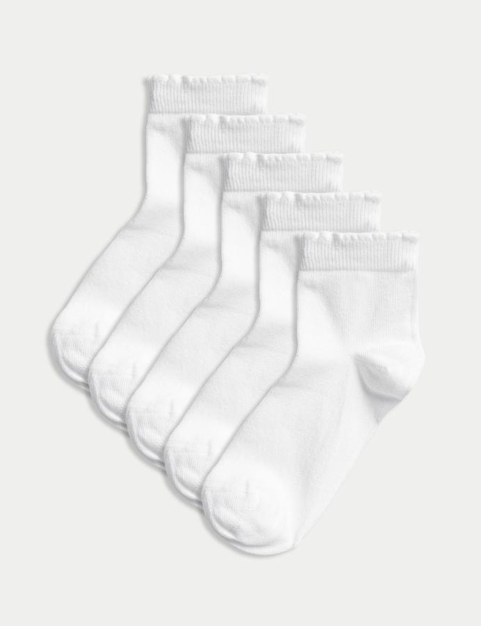 5 Pack of Short Picot Socks