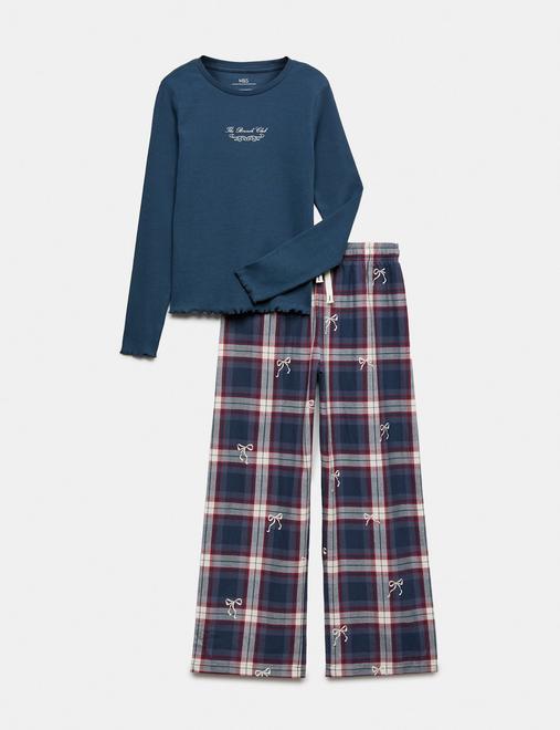 Cotton Rich Checked Pyjamas (6-16 Yrs)