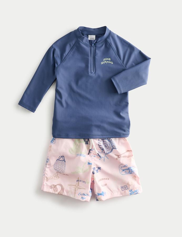2 Piece Printed Swim Set (2-8 Yrs)