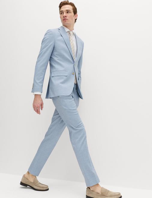Slim Fit Textured Stretch Suit Jacket