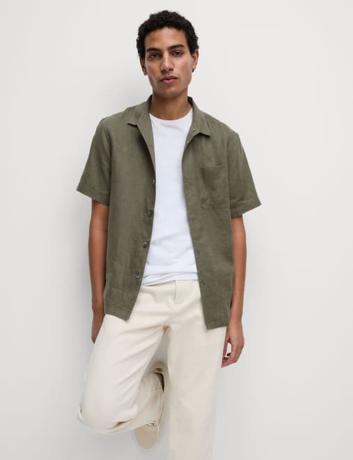 Pure Linen Short Sleeve Shirt