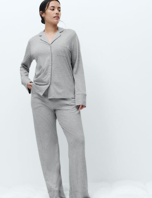 Cotton Modal Printed Revere Pyjama Set