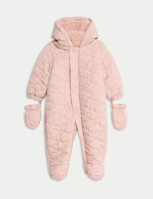 Quilted Hooded Snowsuit (0-3 Yrs)