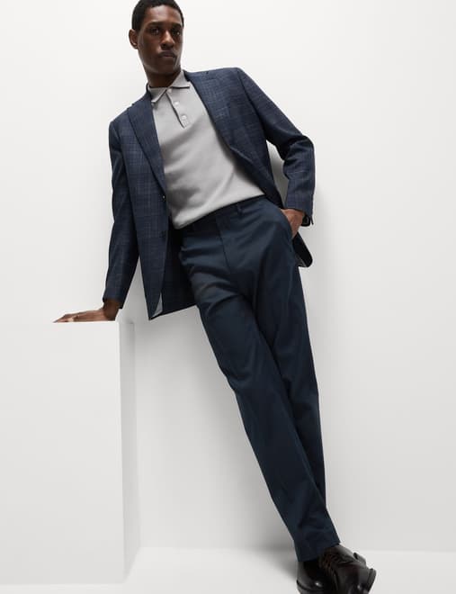 Regular Fit Smart Stretch Trousers