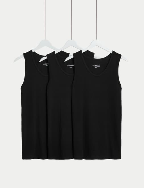 3pk Cotton Rich Cool & Fresh™ Vests