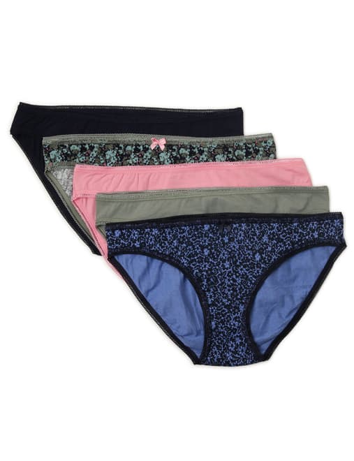 5pk Cotton Rich Bikini Knickers