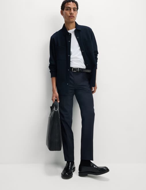 Slim Fit Crease Resist Smart Trousers