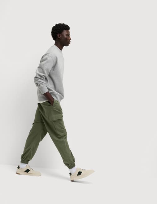 Slim Fit Ripstop Cargo Trousers