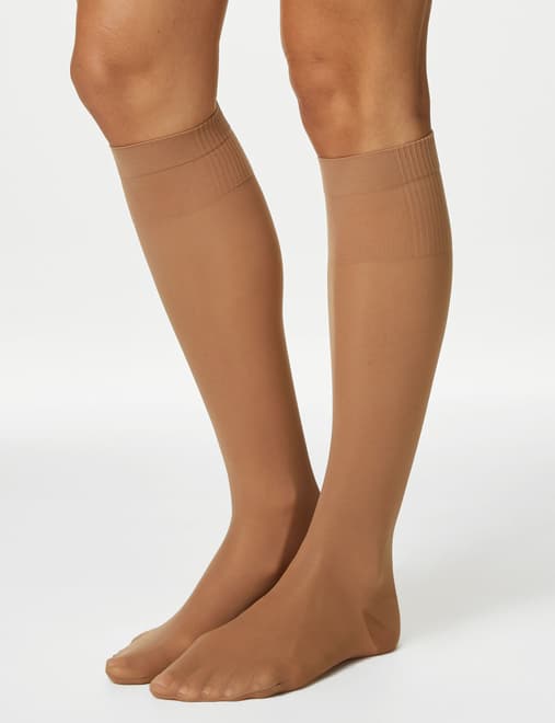3pk 20 Denier Firm Support Knee Highs