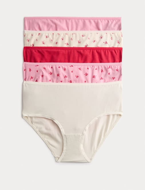 5pk Cotton Lycra™ High Rise Shorts