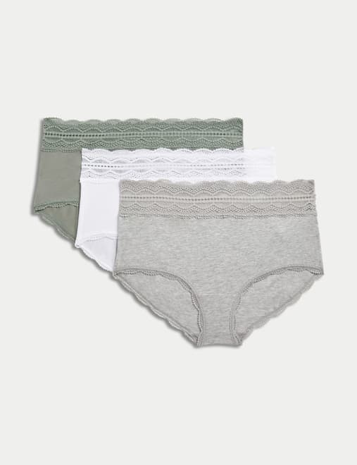 3pk Cotton Rich High Rise Shorts