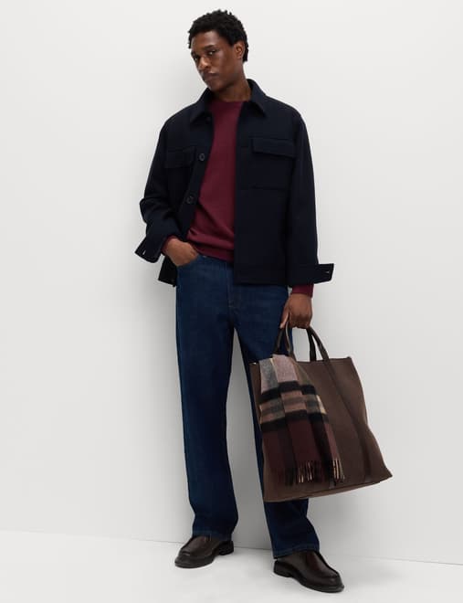 Pure Cotton Crew Neck Jumper