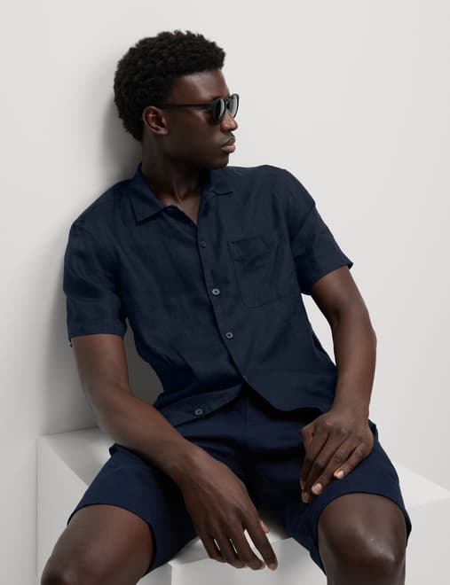 Pure Linen Short Sleeve Shirt