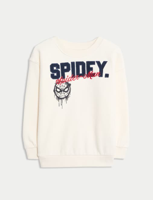 Cotton Rich Spider-Man™ Sweatshirt (2-8 Yrs)