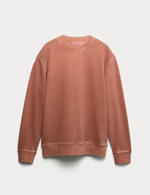 Pure Cotton Garment Dye Sweatshirt
