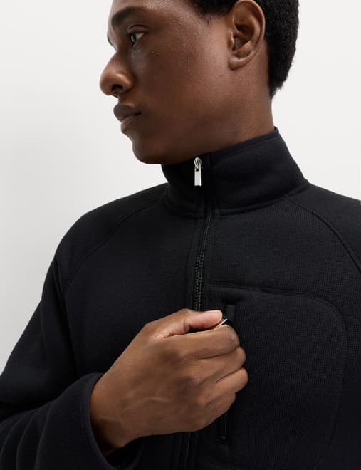 Zip Up Funnel Neck Fleece
