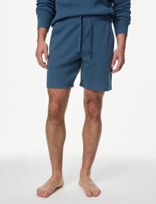 Pure Cotton Waffle Loungewear Shorts