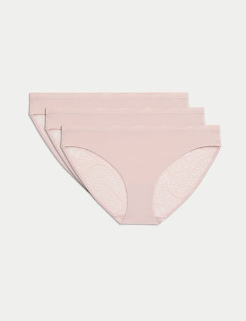 3pk Body Soft™ Lace Bikini Knickers