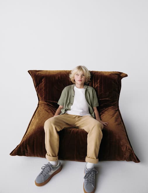 Relaxed Cotton Rich Skater Chinos (2-16 Yrs)