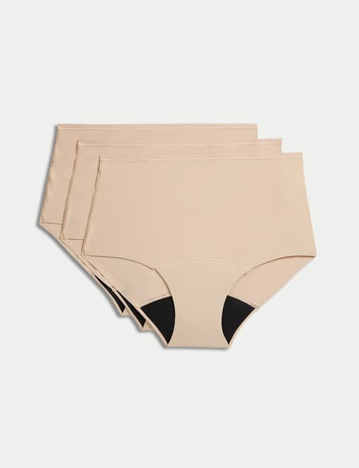 3pk No VPL Heavy Absorbency Period Full Briefs