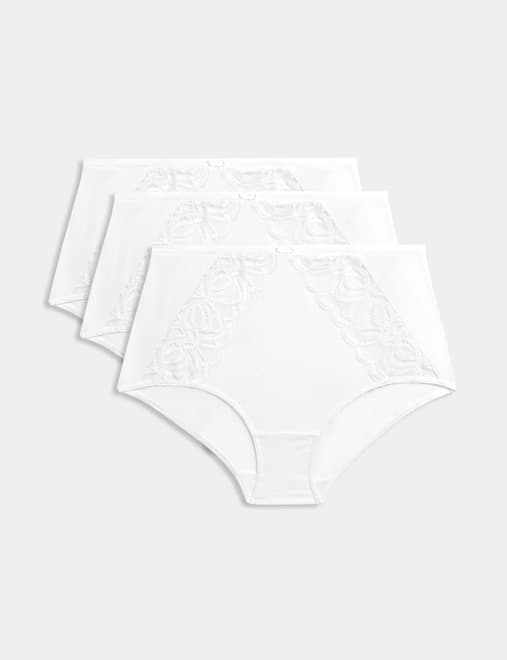 3pk Amelia Lace Full Briefs
