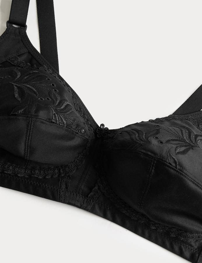 Embroidered Total Support Full Cup Bra A-K