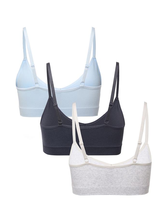 3pk Seamless Non Wired Bralettes