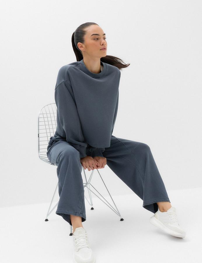Cotton Rich Garment Dye Boxy Sweatshirt