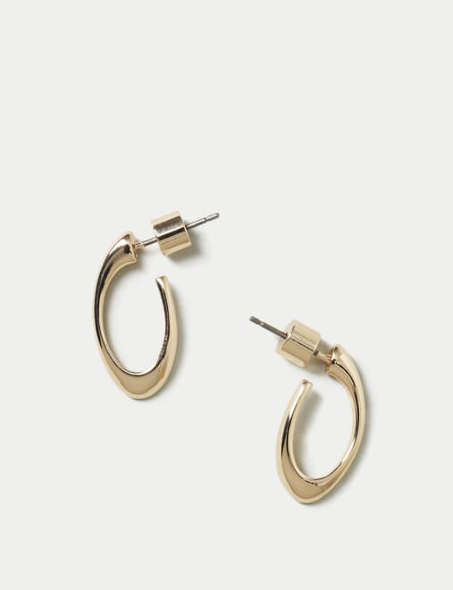 Oval Mini Hoop Earrings