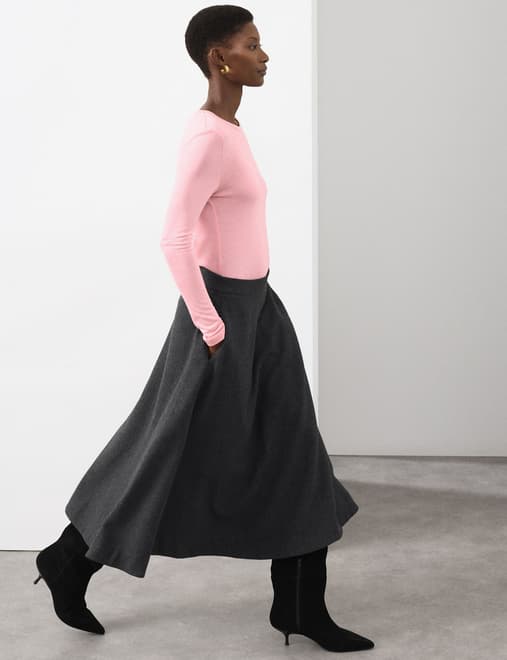 Crew Neck Top with Silk