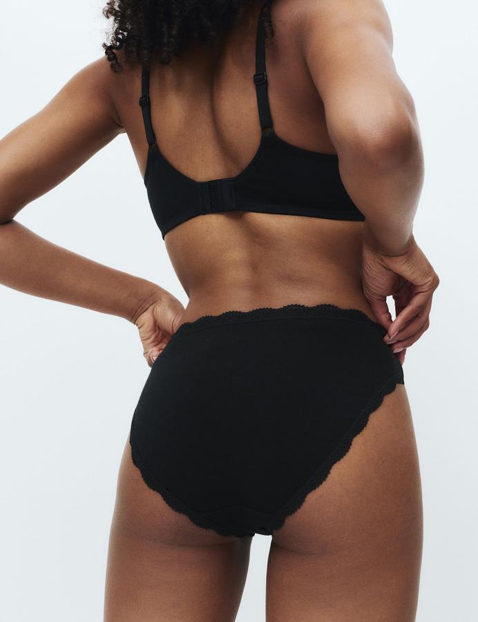 3pk Cotton Rich High Leg Knickers