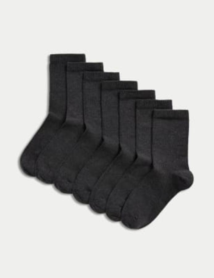 7 Pack of Ankle School Socks