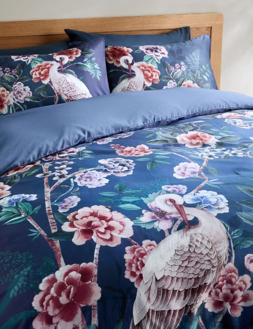 Flora Chinoiserie Sateen Bedding Set